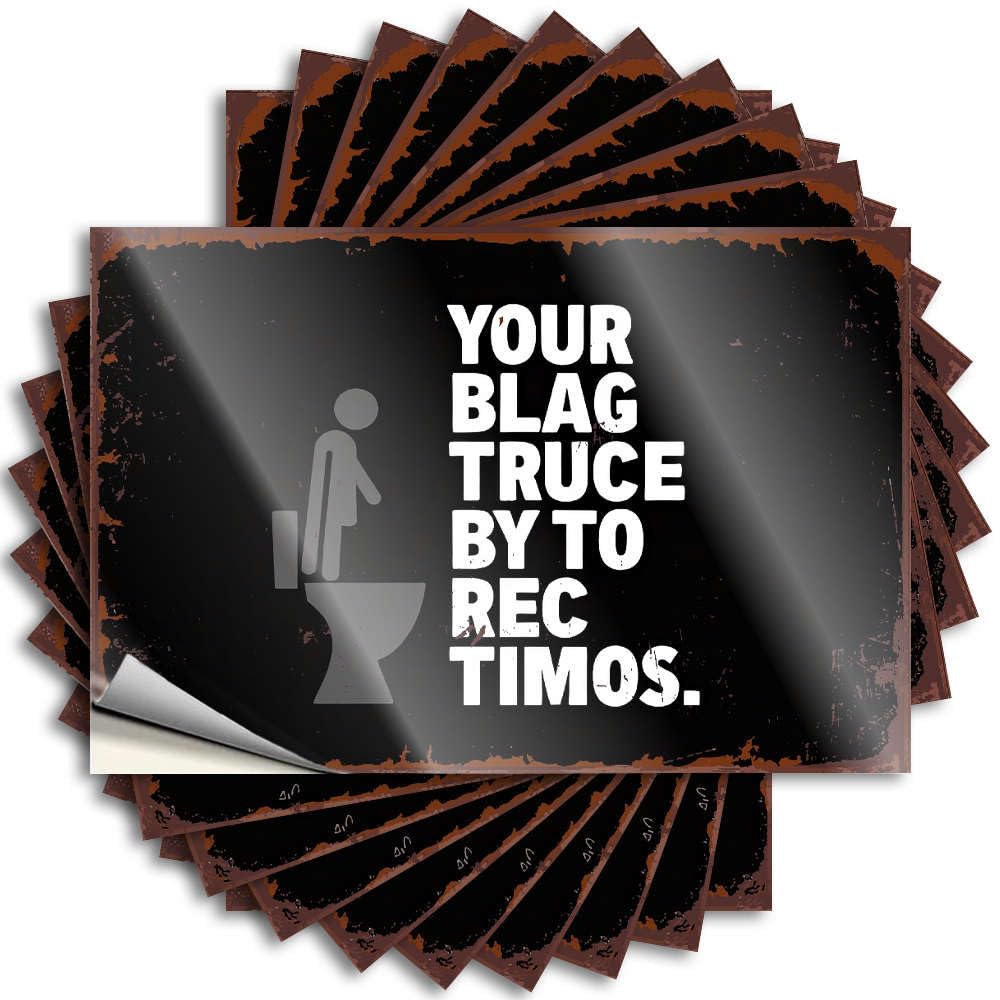 Affirmation Stickers, Bedroom Decor for Men Hat Your Blag Truce By to Rec Timos. | Funny Quote Outside Decals(12X18CM)