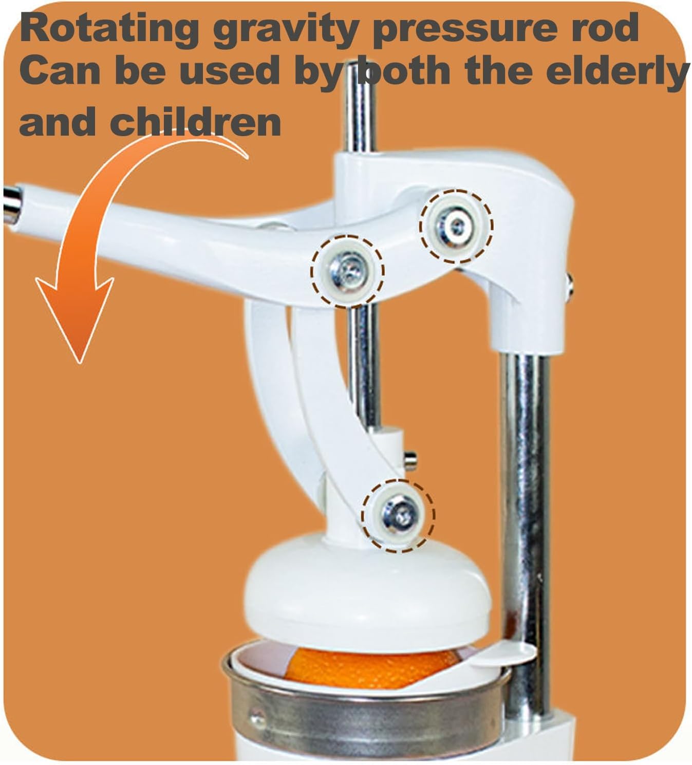 ヘビーデューティー鋳鉄オレンジジューサー - 頑丈な手動シトラスジューサー - 耐久性のあるステンレススチールレモンジューサー -