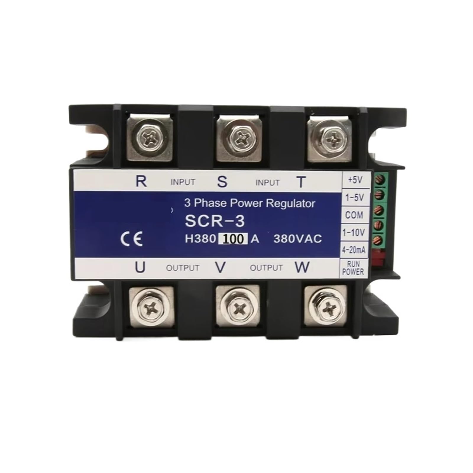CXDFRSER SCR-100A 380VAC Three Phase Voltage Regulator Power Controller Module 0-10V 4-20mA 1-5V Potentiometer