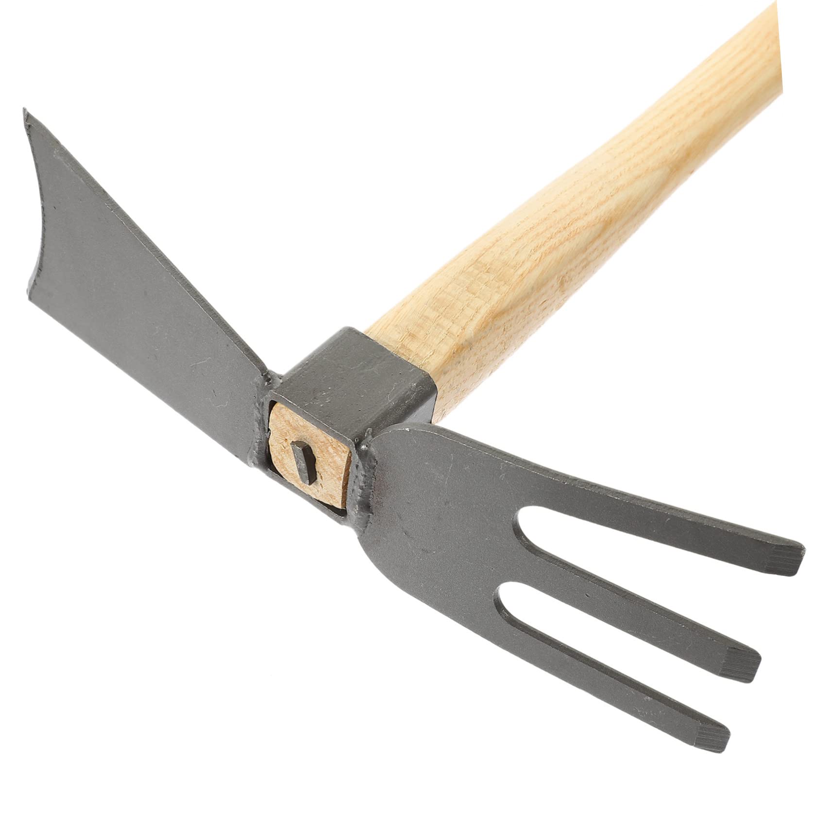 Azada de Mano Compacta de Acero Manganeso 2 Piezas para Labrar