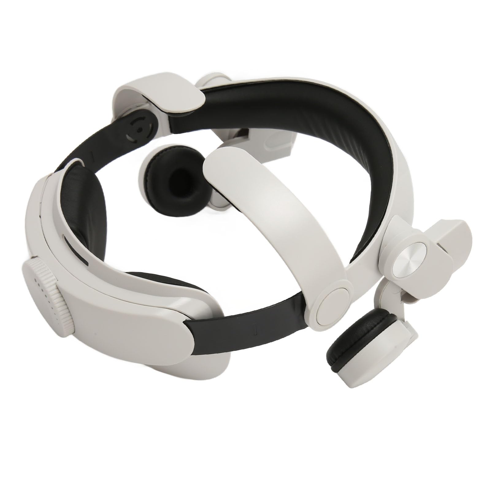 Kit de Correa para la Cabeza de Realidad Virtual, Repuesto para el Casco 2, Correa Ajustable, Ligera y cómoda, con Drivers de 40 mm y Almohadillas Auriculares de Cuero