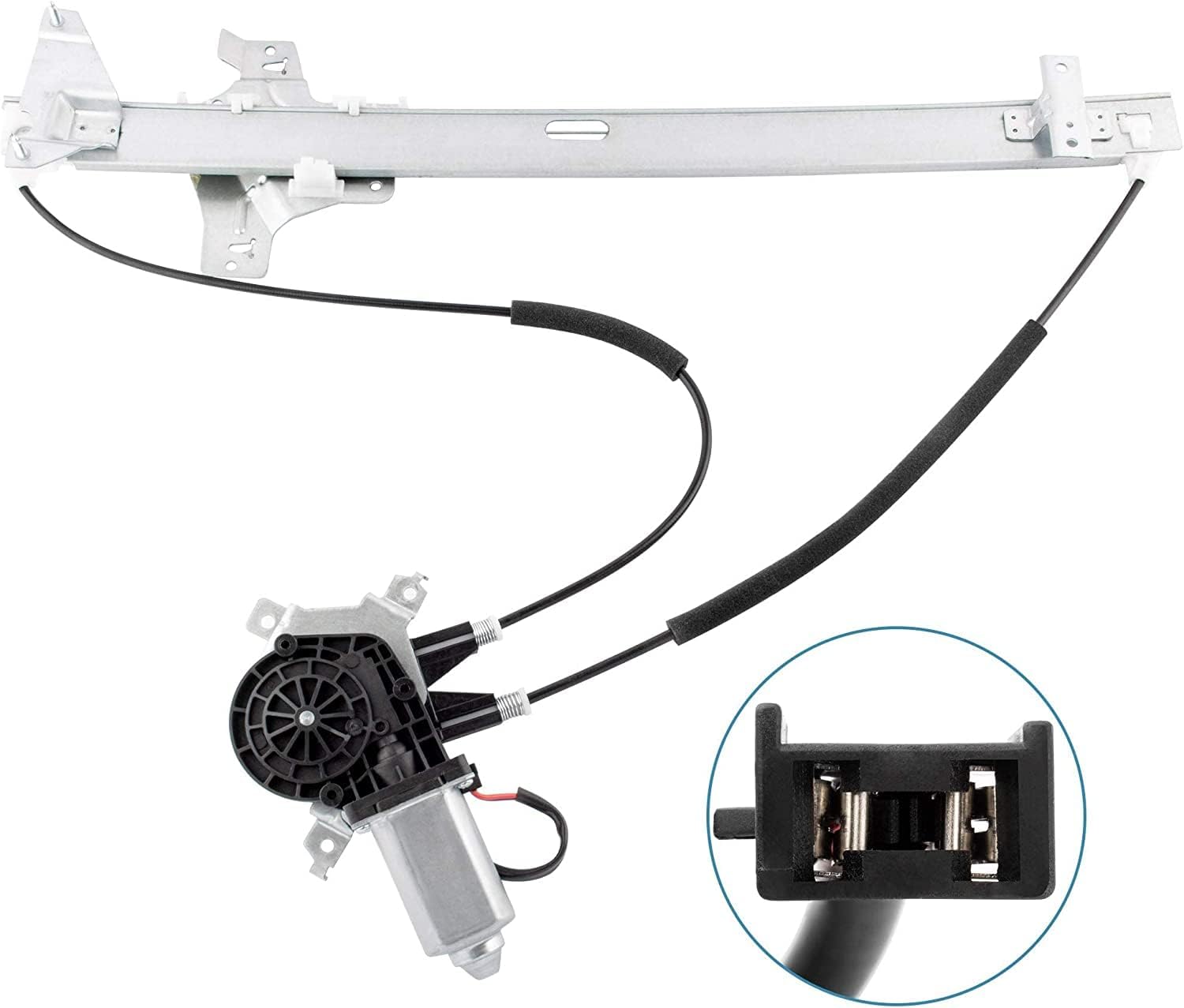 741-586 Front Driver Side Power Window Regulator And Motor Assembly Fit For Ford E150 E250 1992-2014, E350 1992-2005, E350 1999-2014 Econoline Van Wagon Super Duty 1C2Z1523201AA 9C2Z1523201A