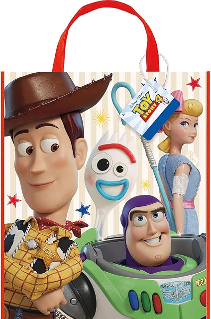 Unique 79850 Disney Toy Story 4 Tote Bag - 13" x 11" | Plastic | 1 Pc, Multicolour, Standard Size