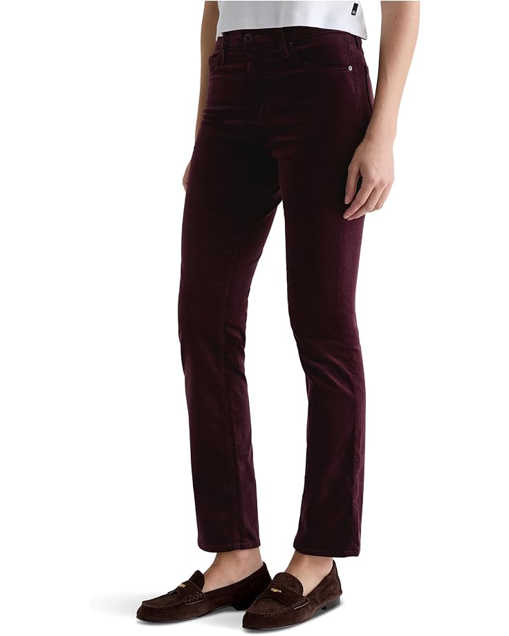 AG Jeans Mari Mid Rise Slim Straight Jean In Winery - #2 of 5