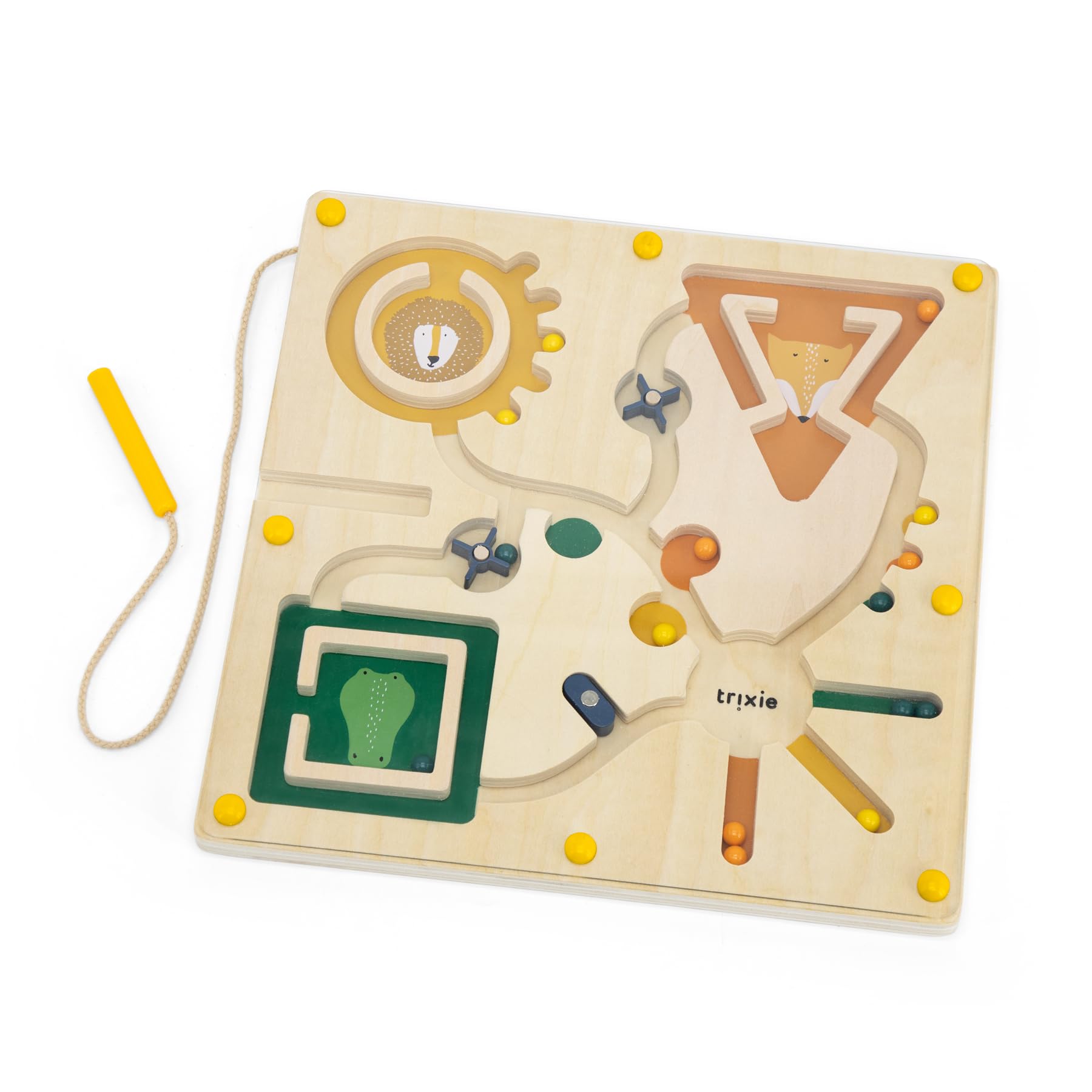 Trixie Wooden Magnetic Maze, FSC Certified Wood, Activity Toy for Kids