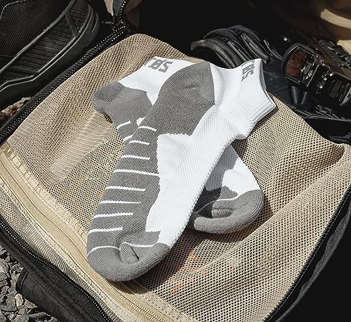 VIKTOS Men's Ankle Length Cusioned Breathable Arch Support Moisture Wicking Athletic Operatus Socks, 2-Pack3