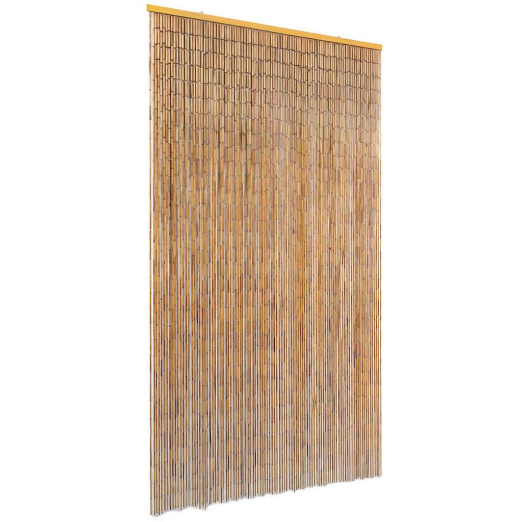 Tomostar Rideau de Porte en Bambou, Rideau Anti Mouche pour Porte Moustiquaire Contre Insectes Bambou 100 x 200 cm