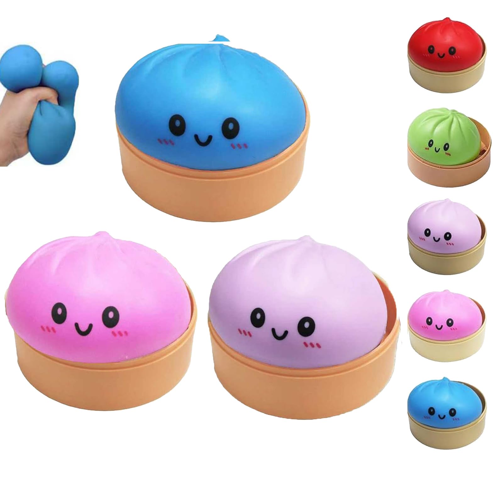 New 2026-Dumpling Squishies & Dumpling Squishy Mystery Box Squishy Dumpling (Purple) — view 11