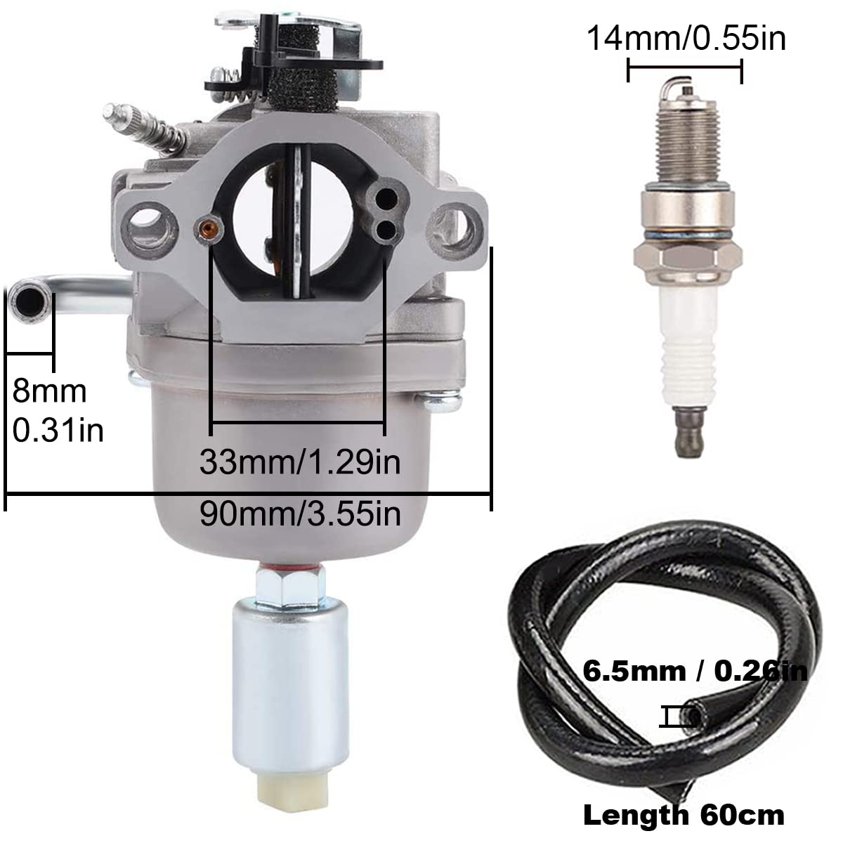 ZAMDOE 594593 591731 Carburatore per Briggs & Stratton 591731 593514 697141 697190 698445 699109 699937 791858 791888 792171 792358 793224 790418 per Nikki 31H777 31C707 31P777 21B000 21B807