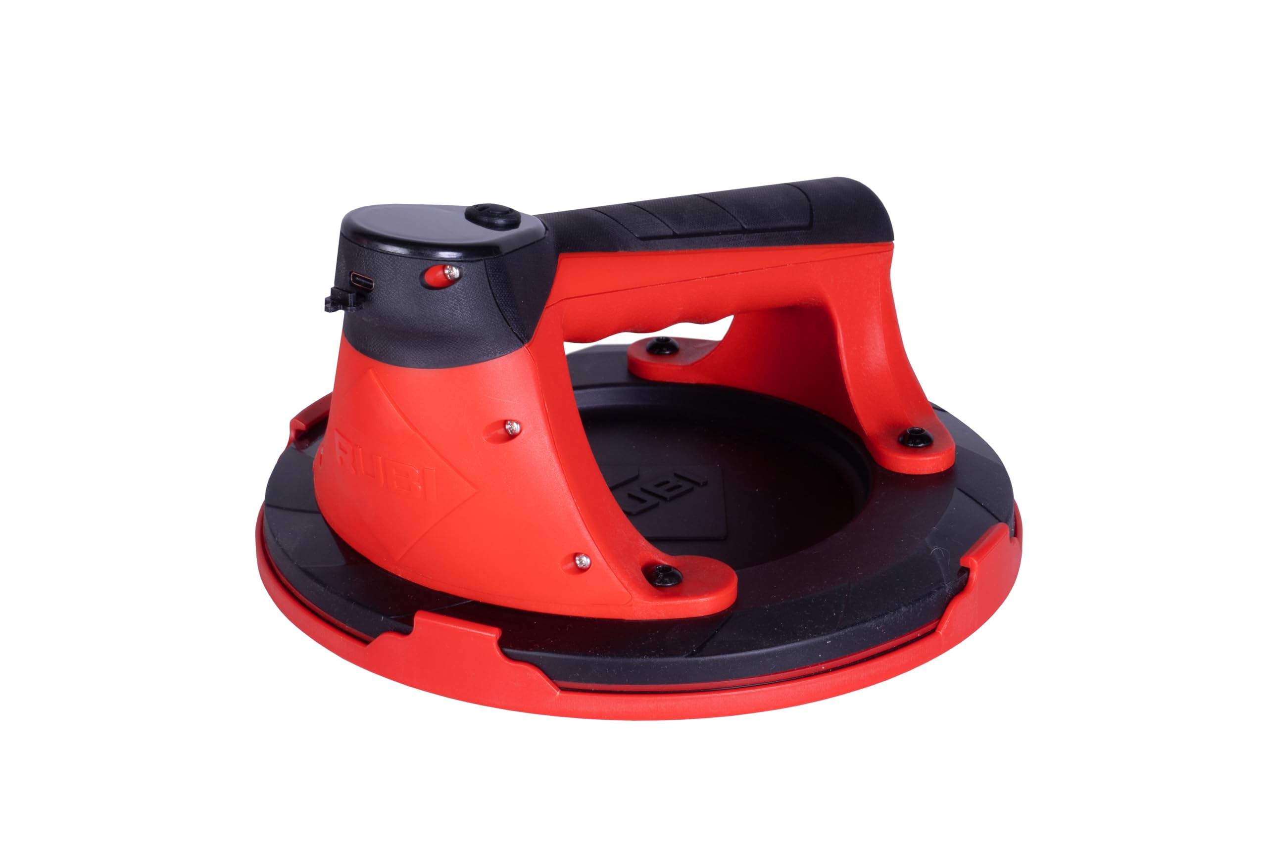 RUBI Ventosa elettrica a batteria da 220 mm per ceramica e superfici testurizzate, carico massimo 150 kg, display LED e custodia