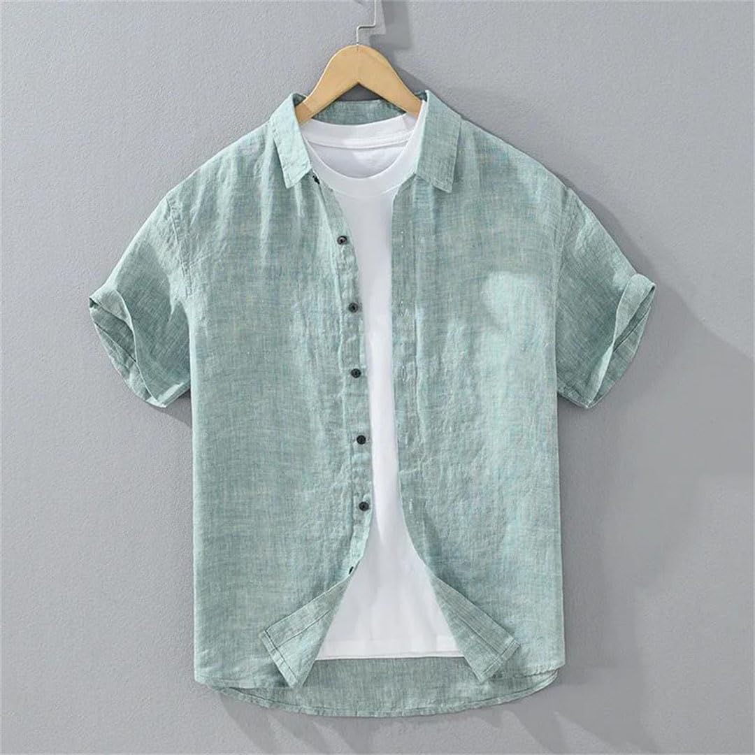 Herren Hemd Kleid Hemden und Blusen T-Shirt Leinenhemden
