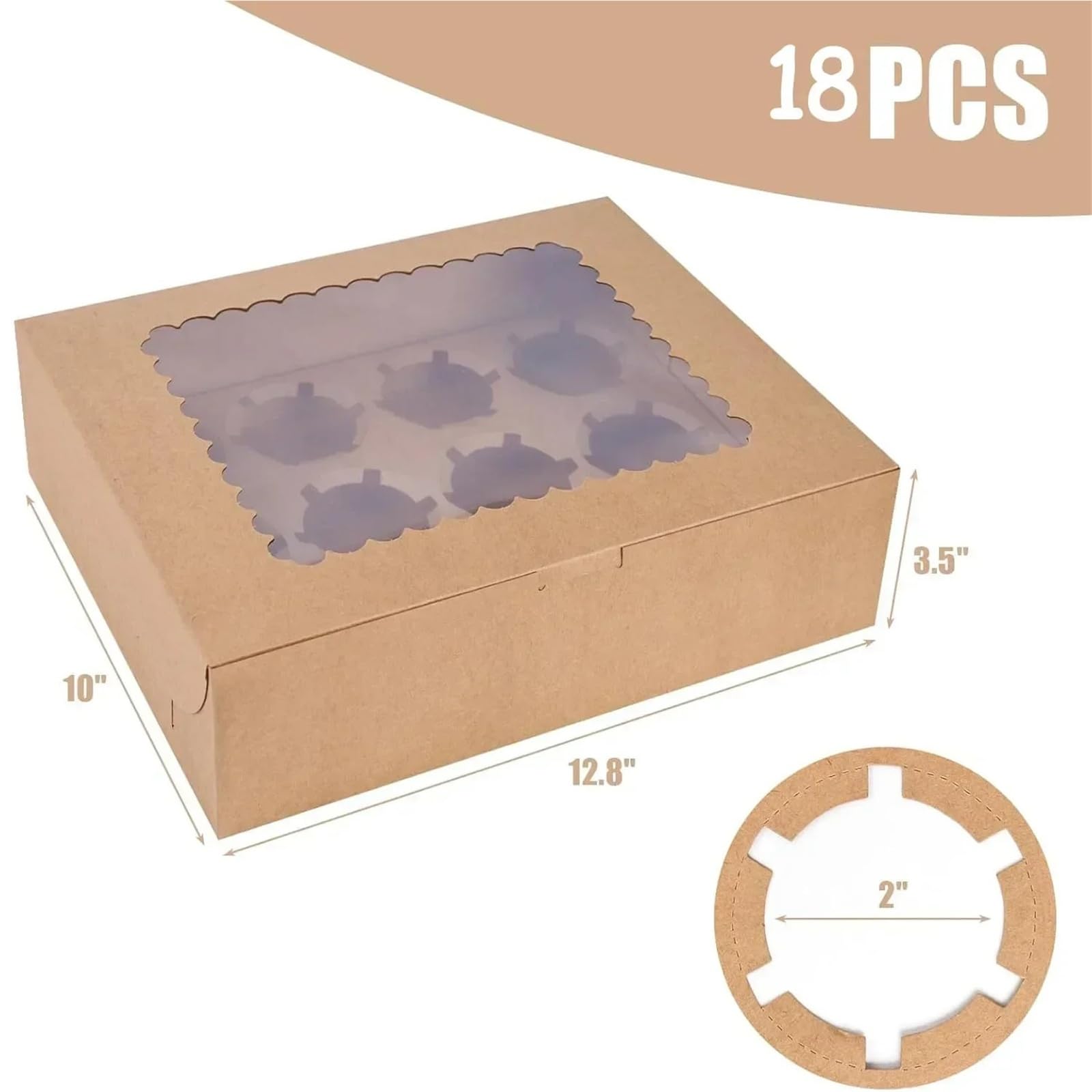 Scatola per Torte Contenitore for cupcake a 12 scomparti