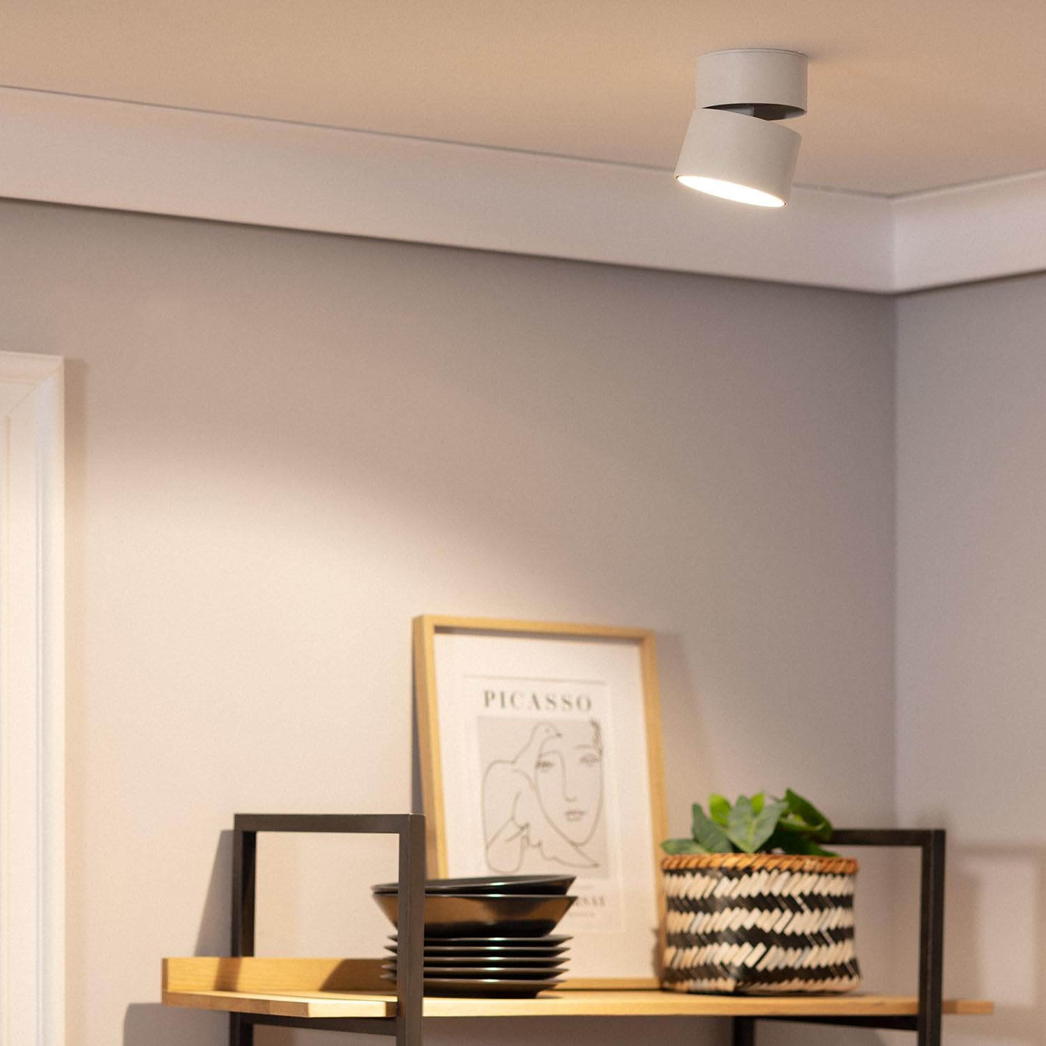 LEDKIA LIGHTING Aplique LED 30W de Aluminio Circular Blanco New Onuba 2700K Blanco Cálido