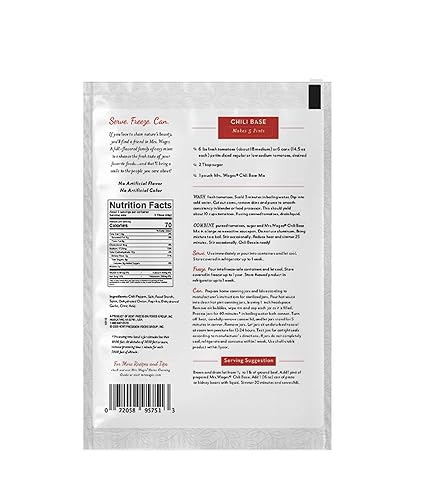 Miniatura 2 de Mrs. Wages MRS WAss Chili Base Canning Mix, paquete de 5 oz (Paquete de valor de 6)
