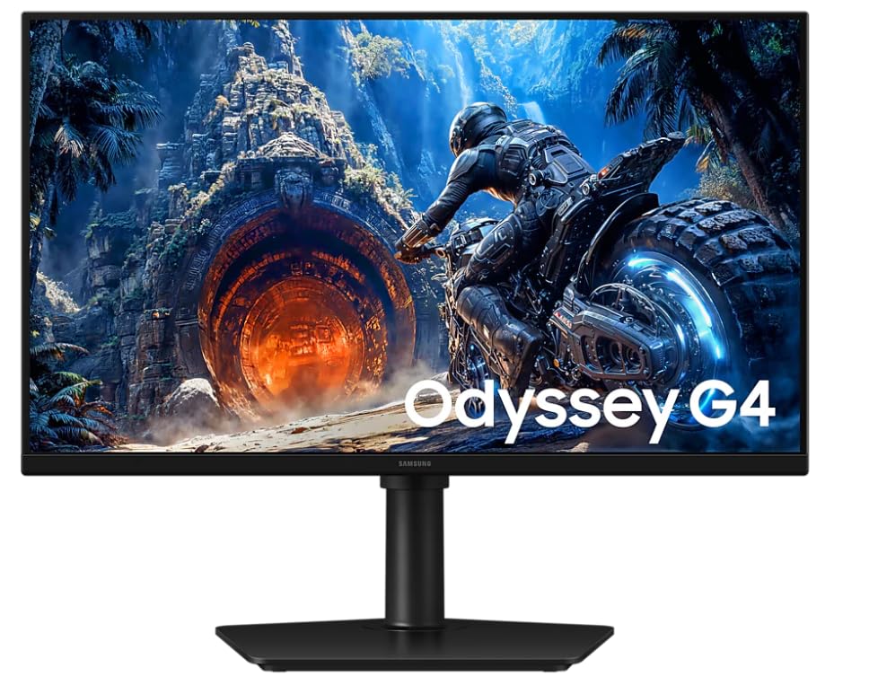SAMSUNG Écran Gaming Odyssey OLED G40H 25", Dalle Fast IPS, FHD 300Hz, 1ms, Luminosité Améliorée avec HDR10, Écran Plat, Pied Ajustable en Hauteur, Inclinable, Pivotable, HDMI 2.0, LS25HG402EUXEN