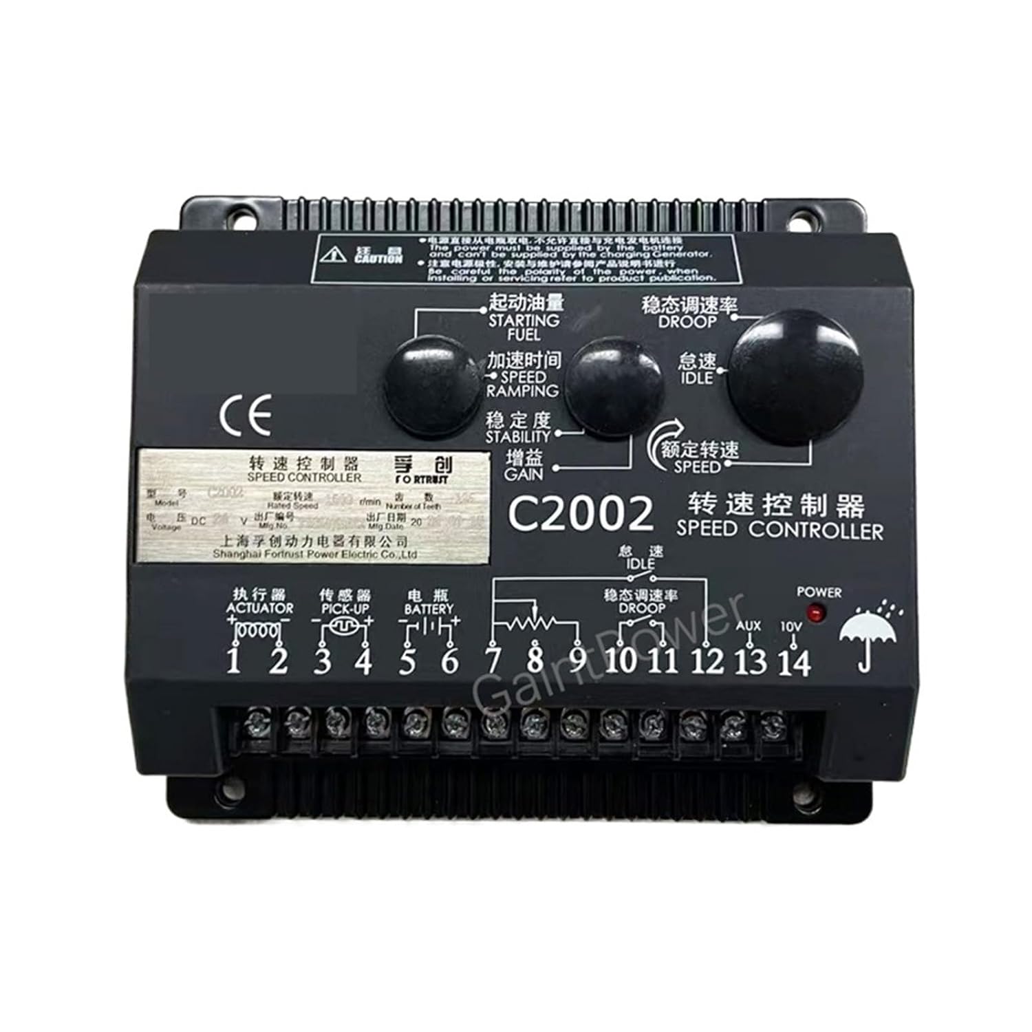 Genset Speed Contronller C2002 Speed Control Unit C2002 Speed Governor C2002 for Diesel Engine Generator C 2002