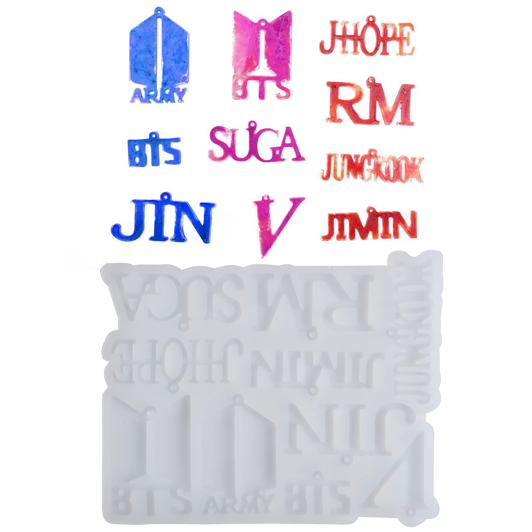 Kpop Resin Molds, Kpop Keychain Epoxy Resin Casting for BTS Gifts