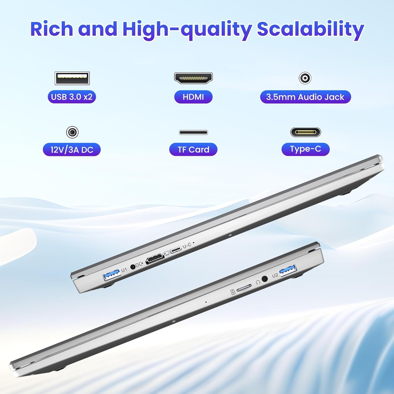 jumper Computer Portatile 16 Pollici Custodia in metallo, Fino a 2,5 GHz Celeron (12GB RAM 128GB eMMc+512GB SSD), PC Portatile Installato 1 Anno 365 Office, 1920 x 1200 IPS, Bluetooth4.0, USB 3.0 × 2