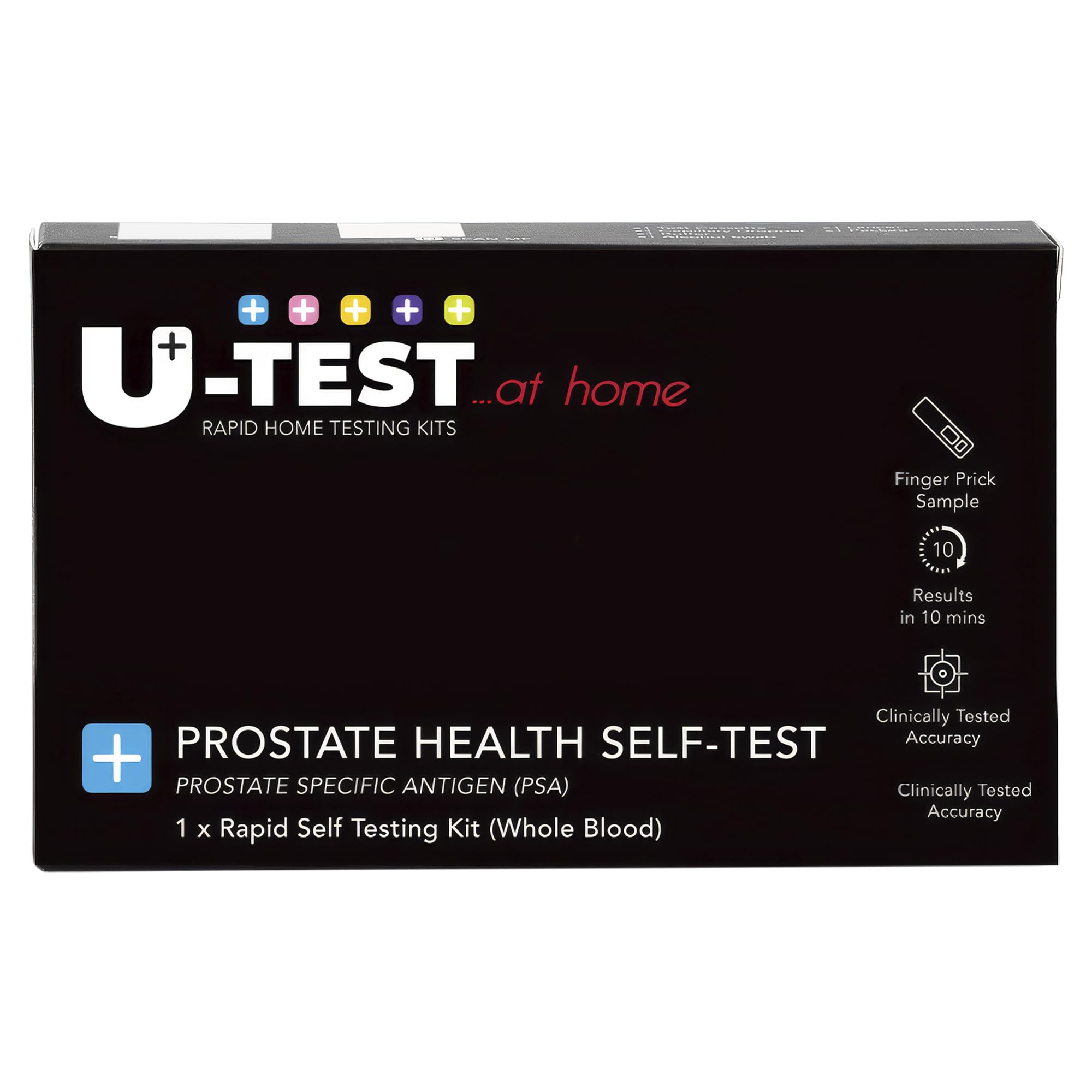 U-Test Home Self-Test for Prostate Health, Accurate & Rapid Result in Under 10 Minutes - Detect Prostate Specific Antigen (PSA) -Single Person Prostate Test Kit