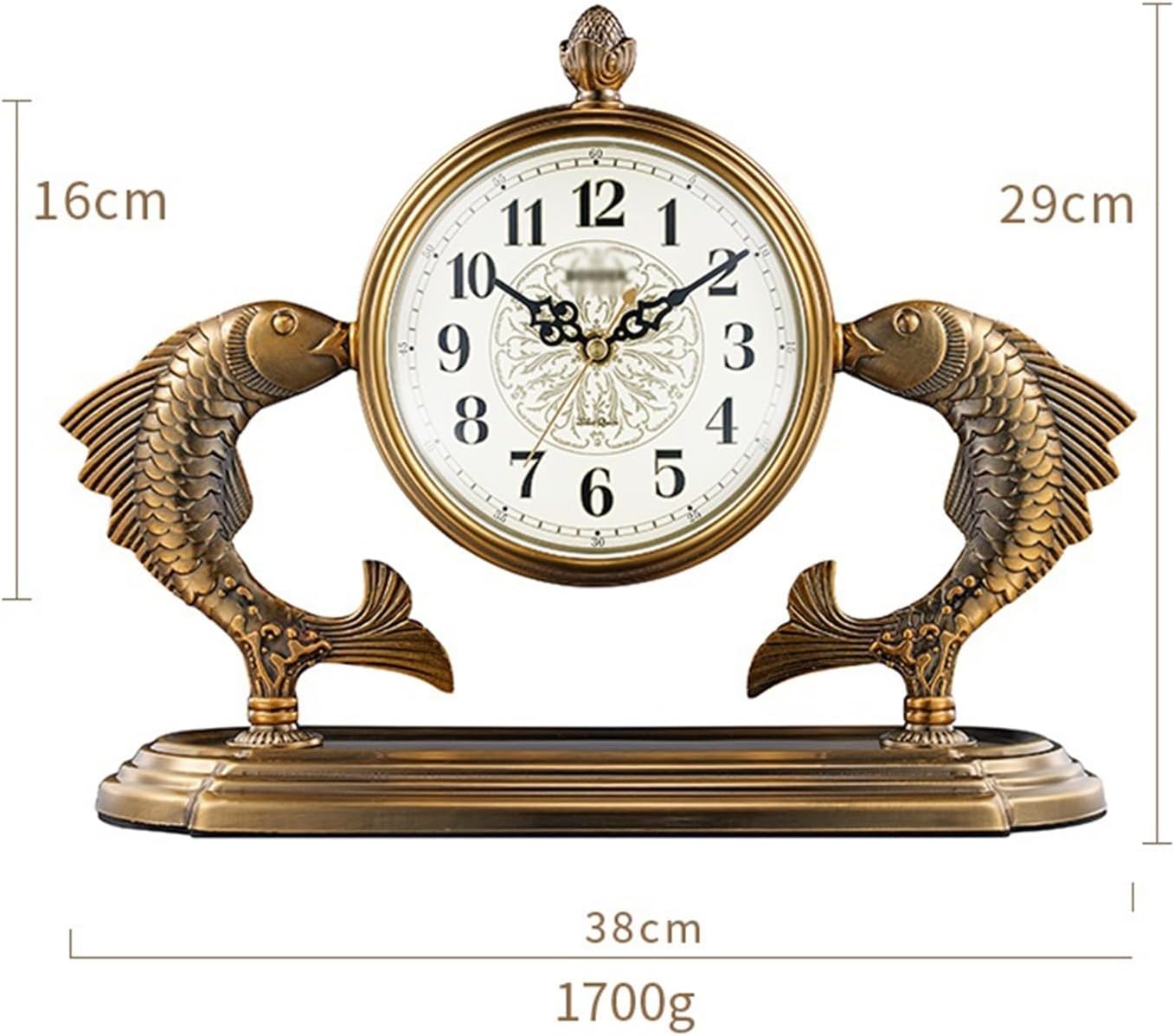 デコ レトロ デスクトップ デスク クロック 6.2 インチ ダイヤル デスクトップ クロック 風水 オーナメント ホームデコレーシ