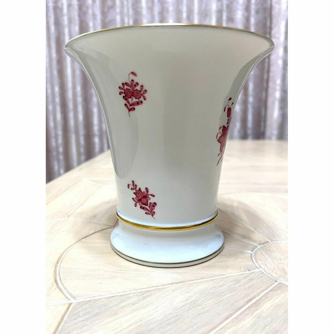 【マツ】ヘレンド　花器　アポニー　ピンク ヘレンド 花瓶□アポニー ピンク フラワーベース 一輪挿し 小