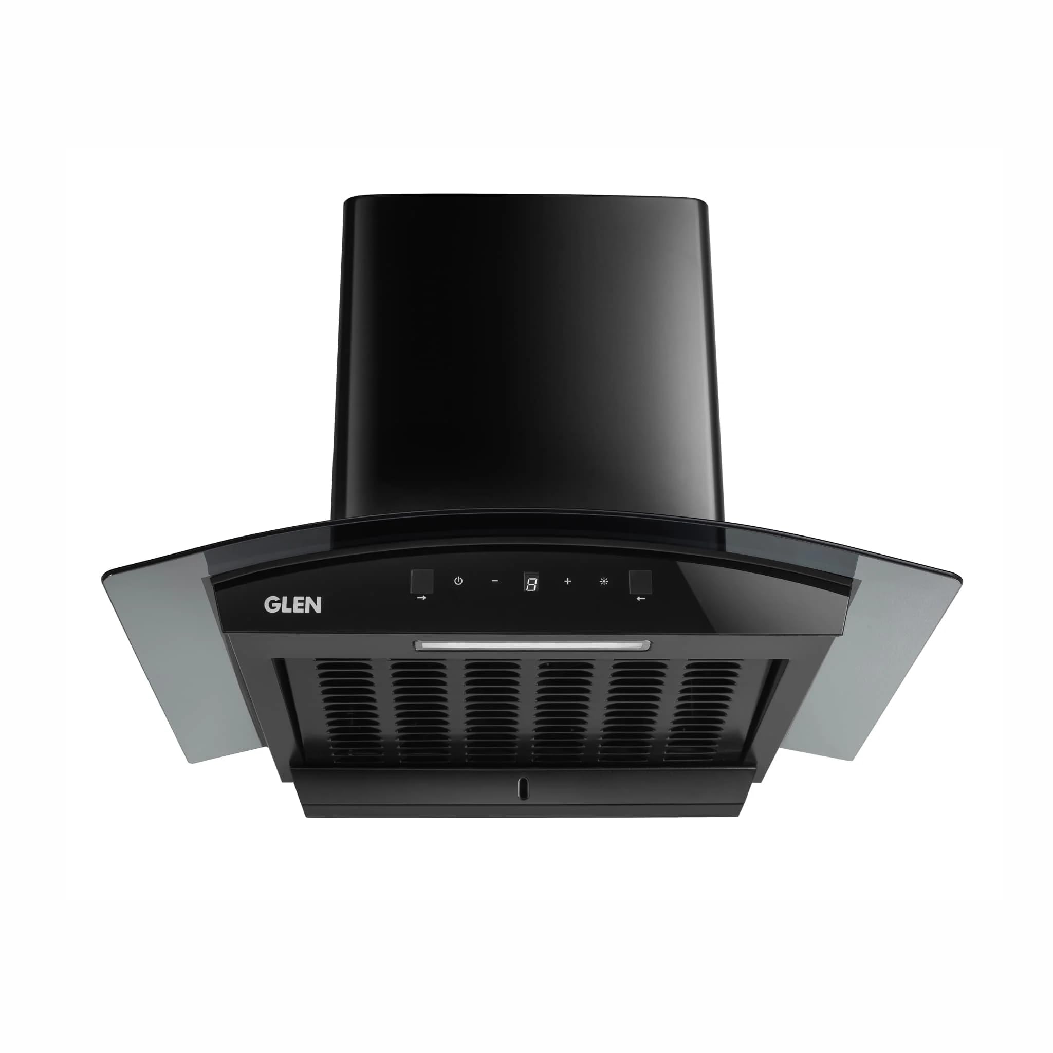Glen Auto Clean Curved Glass Filter less Kitchen Chimney 76 cm, Motion Sensor control with Digital Display, 1200 m3/h (6058 DI BL AC)-image-20