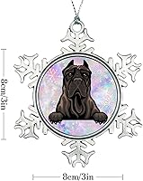Vista 6 de Presa Canario Christmas Stocking Filling Gift Dog Lover Mom Gift Peeking Dog Christmas Ornament Dog Lover Gift Ornaments Xmas Tree Decorations to