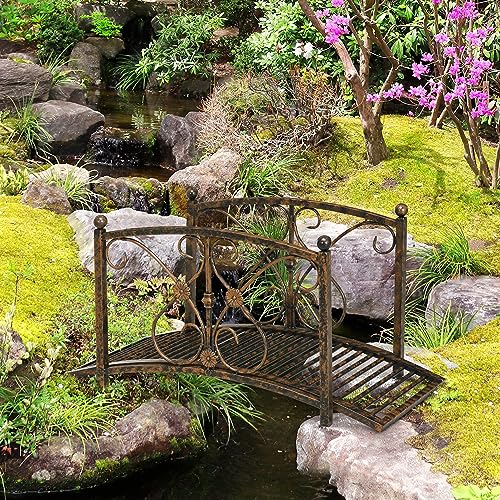 Outsunny US844-4520131 3.3Ft Metal Arch Zen Garden Bridge thumb #1