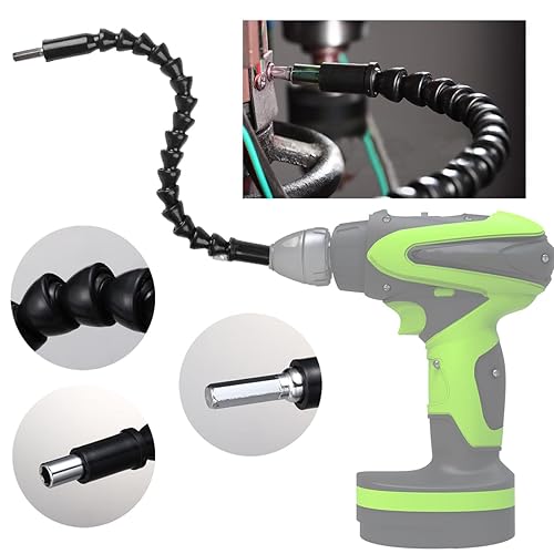 Miniatura 4 de Juego de 26 extensiones de brocas flexibles con 2 extensiones de broca de ángulo de 105, adaptador universal de enchufe de 12 38 14 pulgadas,