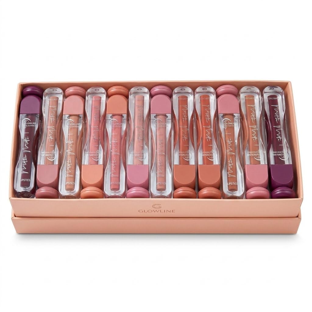 Matte Liquid Lipstick and Lip Liner Combo Set Pack of 1 | Long Lasting, Waterproof & Smudge Proof Nude Lip Color Kit for Women | Multi-Color Matte Finish Lip Gloss Set-image-37