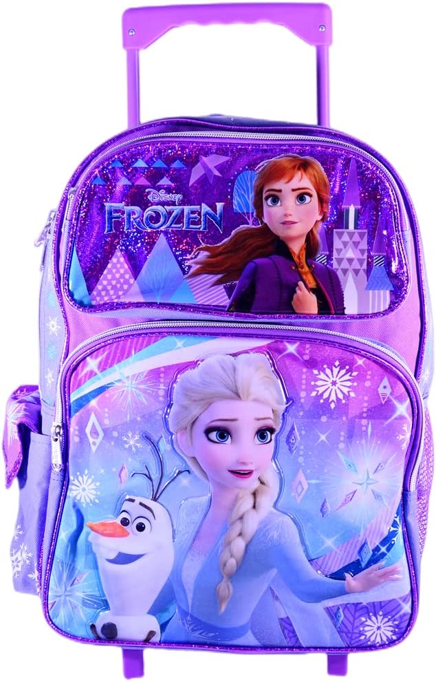 RuzDisney Frozen 2 Elsa & Anna Kids Backpack 16" Rolling/Roller Large Bag 20225