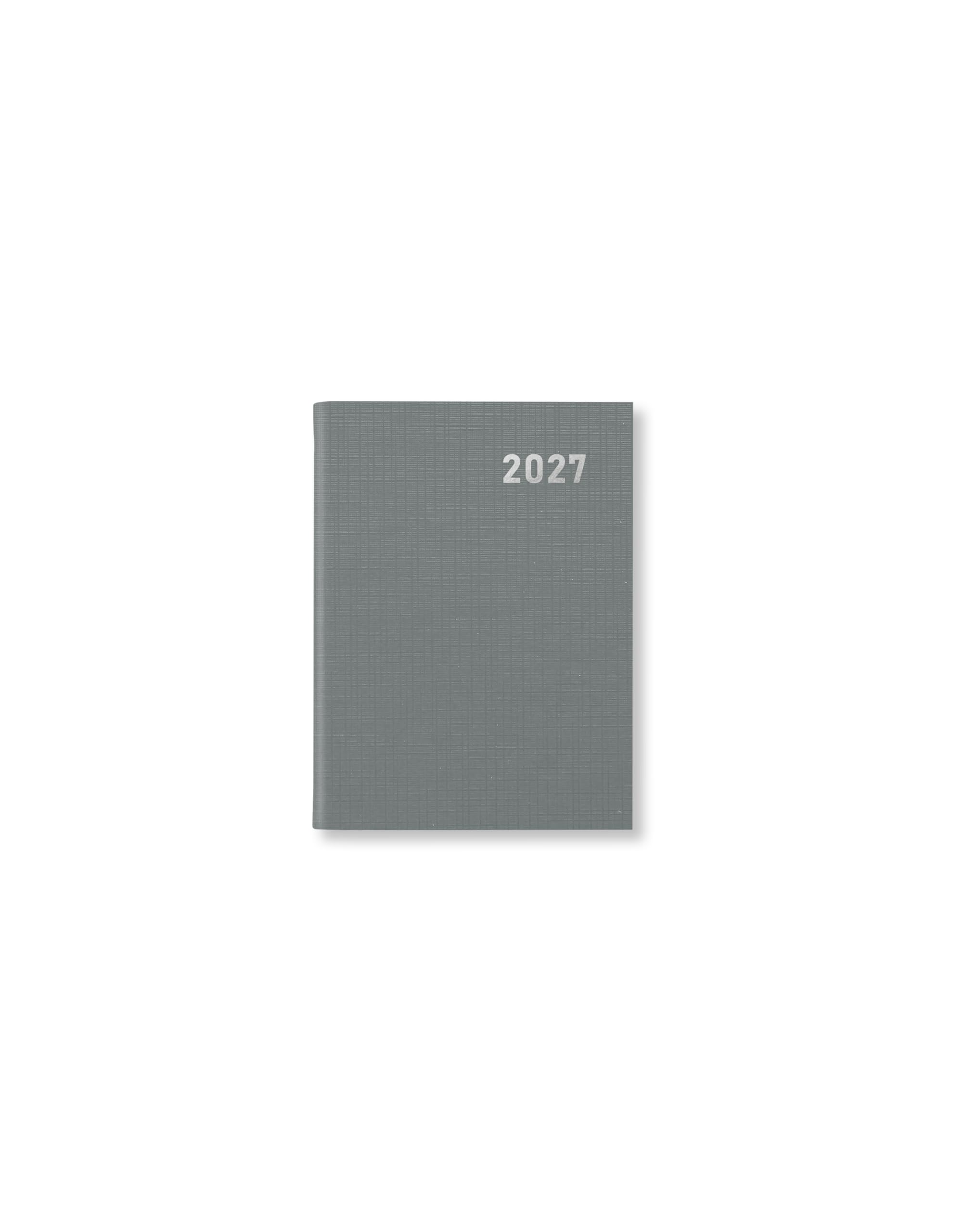 Letts of London Principal Mini Pocket week to view 2027 diary - Grey 27-TP3EPGY