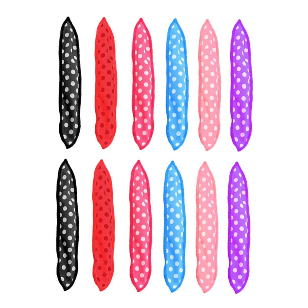 PartyKindom 24pcs Sleep Hair Curlers Pillow Sponge Hair Rollers for Styling Non-slip Gentle Portable