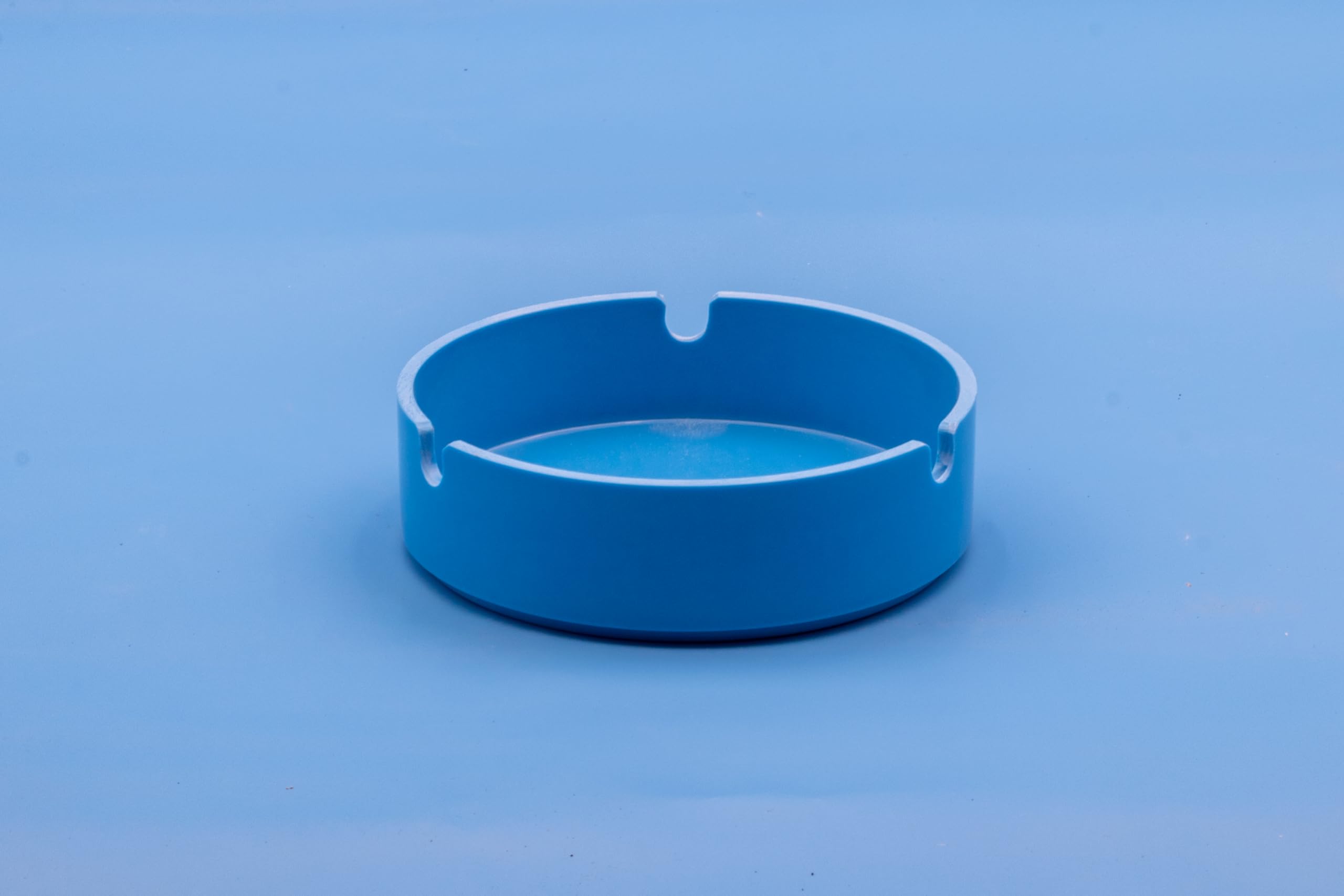 Posaceneri Pedro in Melamina Italiana Azzurro 9,2 cm x 2,2 cm - Anti Bruciatura Impilabile