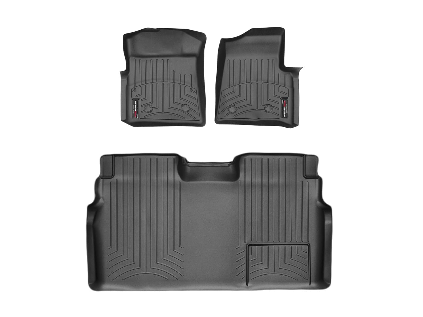 WeatherTech Custom Fit FloorLiners for Ford F-150 F-150 F-150-1st 2nd Row 446131-441793 Black