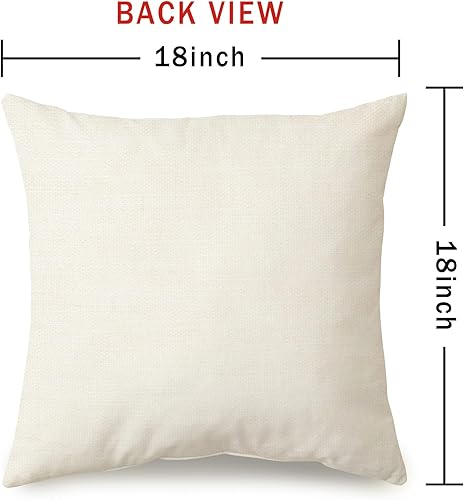 Miniatura 2 de Juego de 4 fundas de almohada navideñas de 18 x 18 pulgadas, diseño de muñeco de nieve gris, ciervo, decoración navideña para interiores y