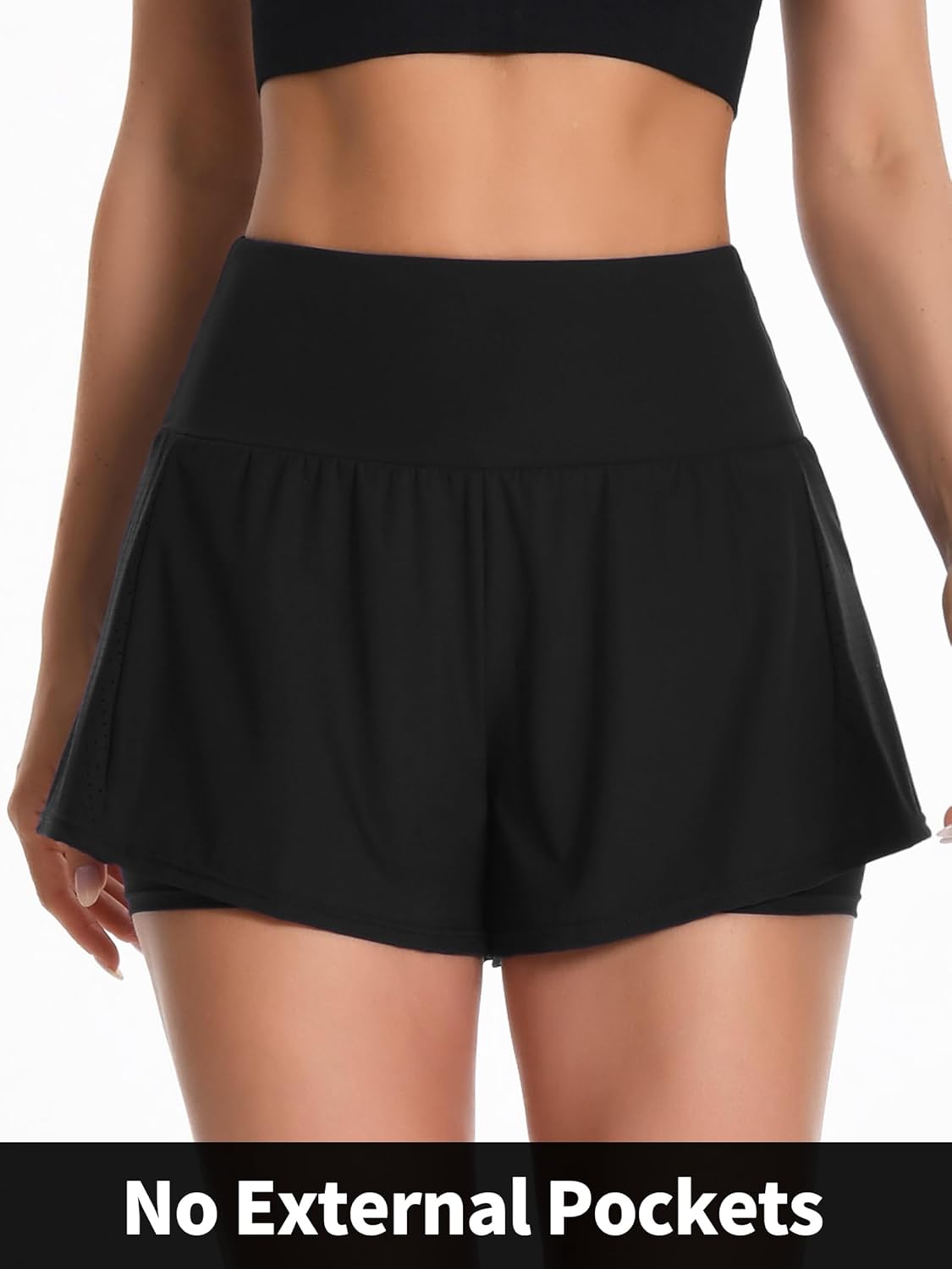 ATTRACO 3" Women High Waisted Swim Board Shorts UPF 50+ Quick Dry Swim Trunks with Liner - Image 6