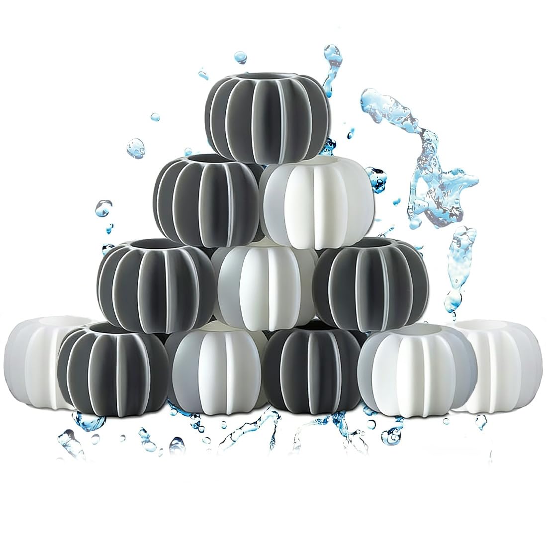 12 unidades Bolas para secadora, Bolas para secadora para secadora, para chaquetas de plumón, secadora, bola para secadora, pelotas de tenis, lavadora, bolas de plumón para lavadora.