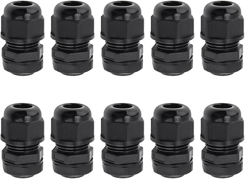 Miniatura 26 de RTNLIT Prensaestopas NPT de 1-1/4 pulgadas, conectores de cable de alivio de tensión de plástico de nailon ajustable impermeable con juntas