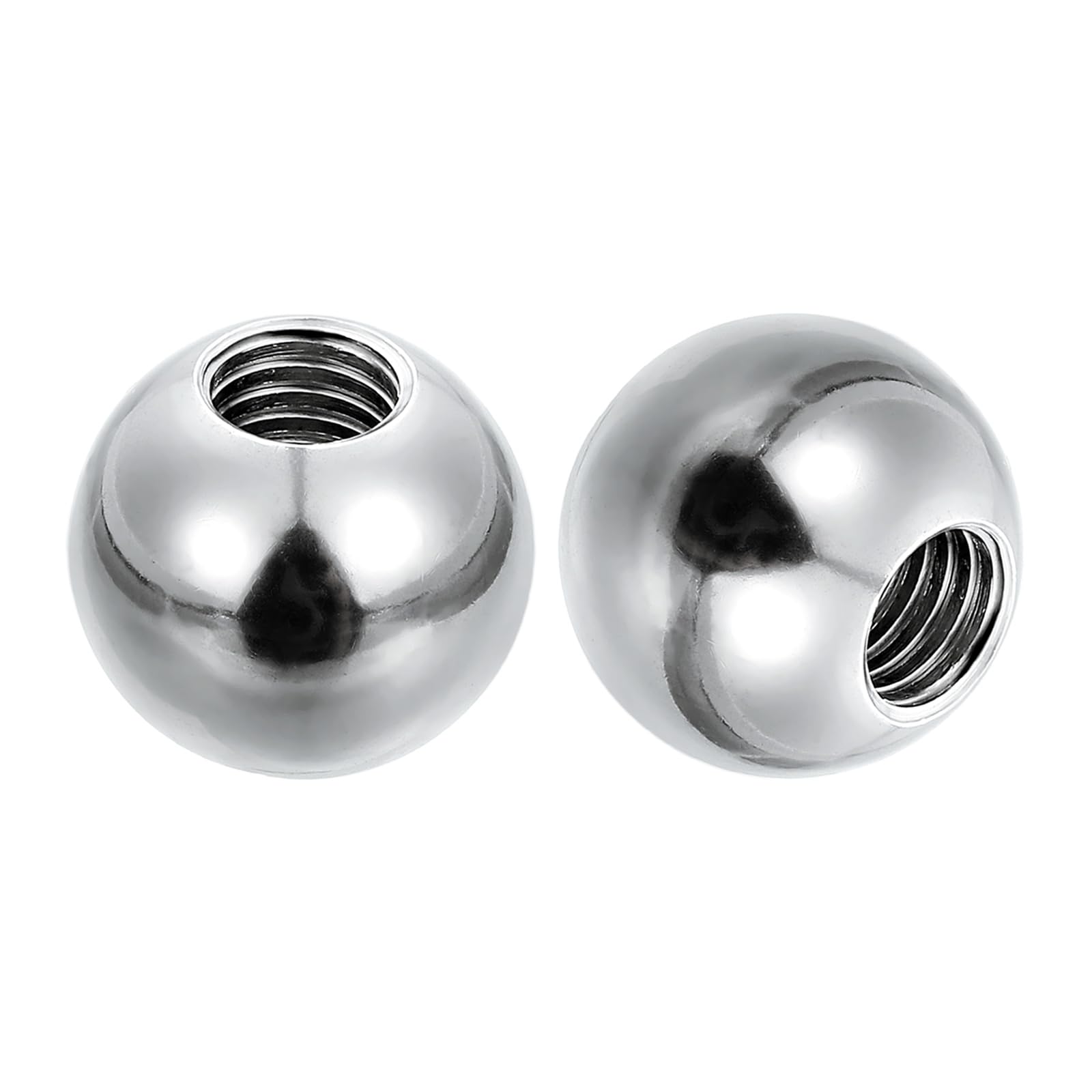 PATIKIL M8x23mm Ball Nuts Knob, 2pcs 304 Stainless Steel Round Solid Blind Hole Decorative Screw Cap Cover Machinery Handle Hardware