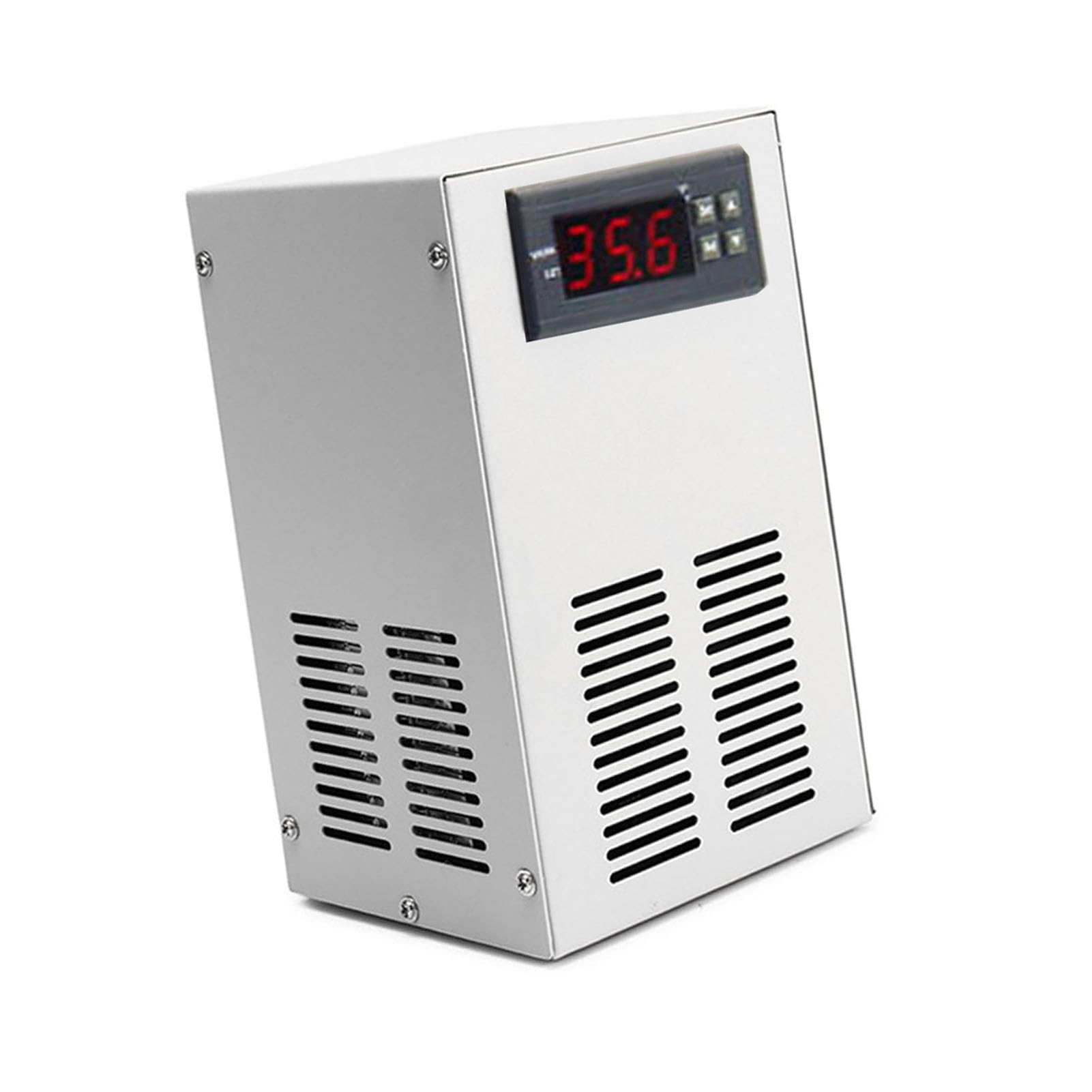 Enfriador De Acuario, De Refrigeración Ultrasilencioso De 70-72W con Termostato y Ajustes Ajustables para Refrigeración De Tanque De Agua De Peces (Enchufe de la UE 220V)