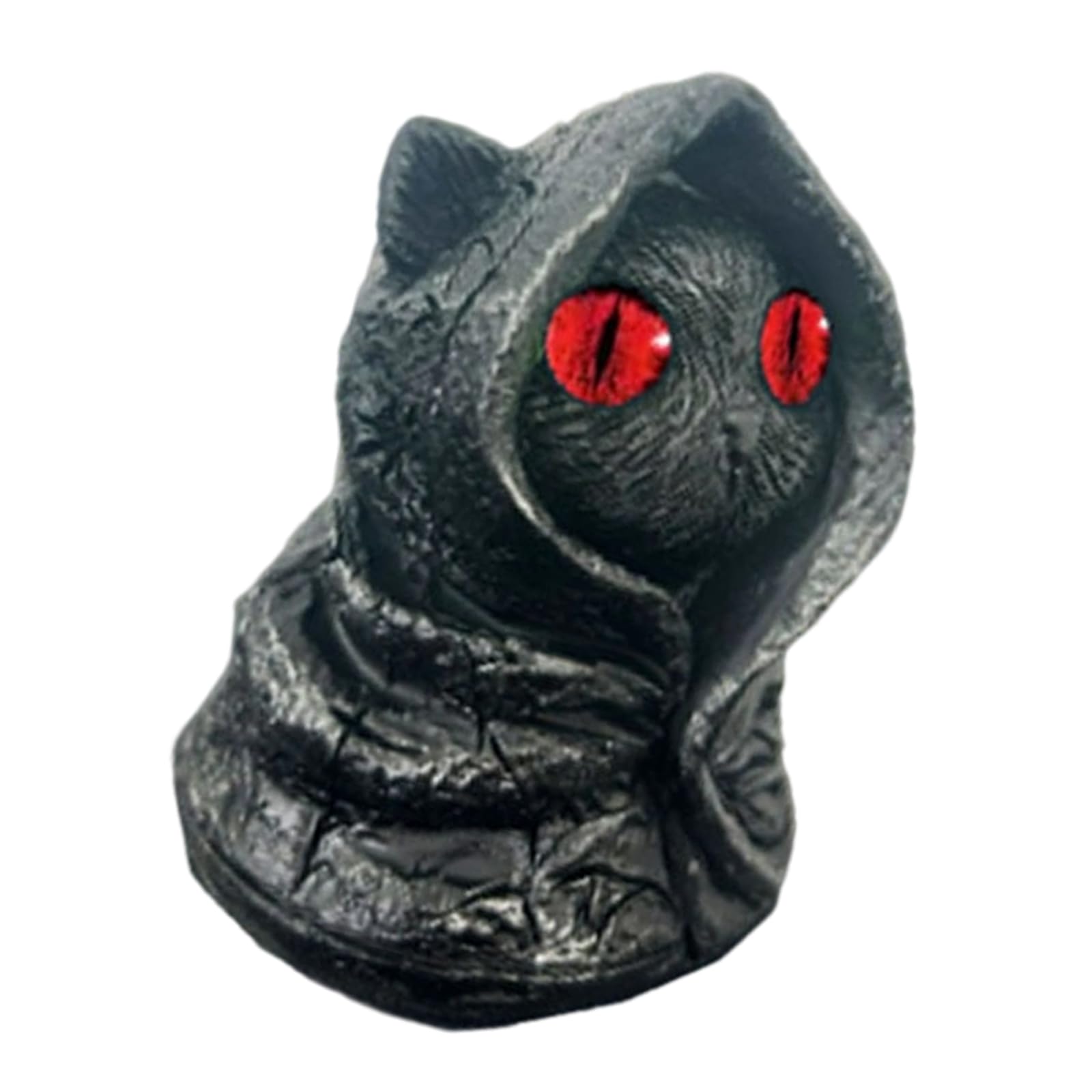carotoe Halloween Decors Gothics Black Statue Sculpture Mysterious Hooded Figurines, Tabletop Ornaments Cats Lovers Gifts Gothics Black Figurines