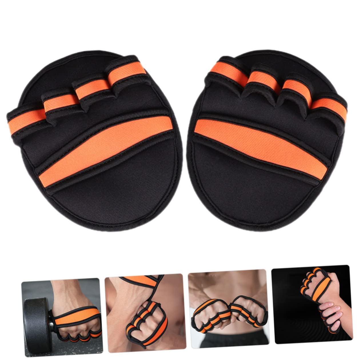 Toddmomy 5 Pares Guantes de Levantamiento de Pesas Guante de Gimnasio Orejeras para Hombres Guantes para Hombres Guantes de Mujer empuñaduras de Peso Hacer Ejercicio Guantes Hombre portátil