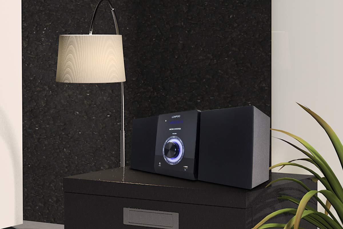 Compact Bluetooth CD Stereo Shelf Systems, LP-886 CD