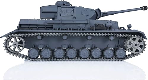 Miniatura 3 de Heng Long RC Tank 116 7.0 actualizado alemán Panzer Iv F2 RTR RC Tank 3859 Pistas de metal Torreta giratoria de 340 Combate infrarrojo