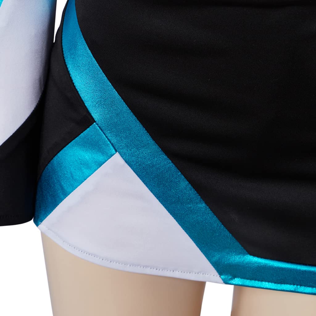 MelangCos Maddy Perez Cosplay Cheerleading Outfit Maddy Cheerleader Kostüm Crop Top Mini Rock Set