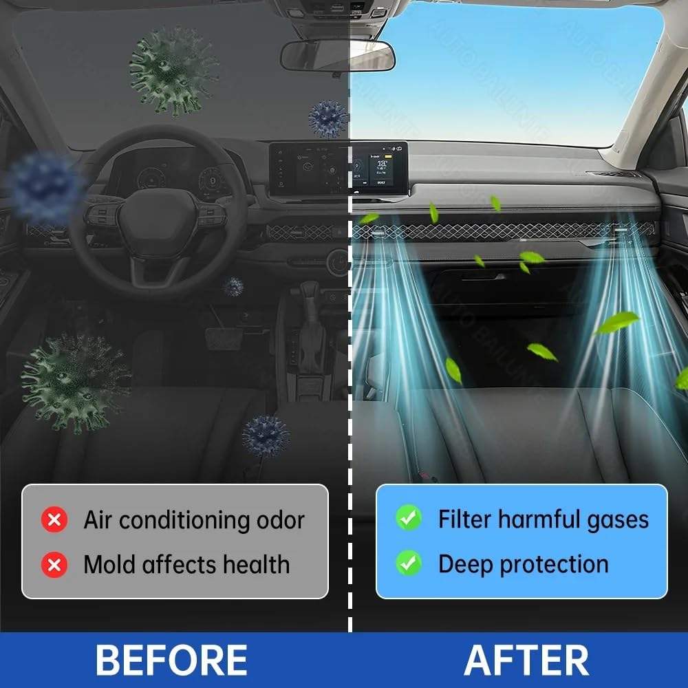 Filtro de cabina Reemplazo De Filtro De Aire Para Automóvil Compatible Con Honda Accord Civic CR-V CR-Z Compatible Con HR-V Compatible Con Insight 2010-2024 Filtro de aire(Civic 2016-2024)