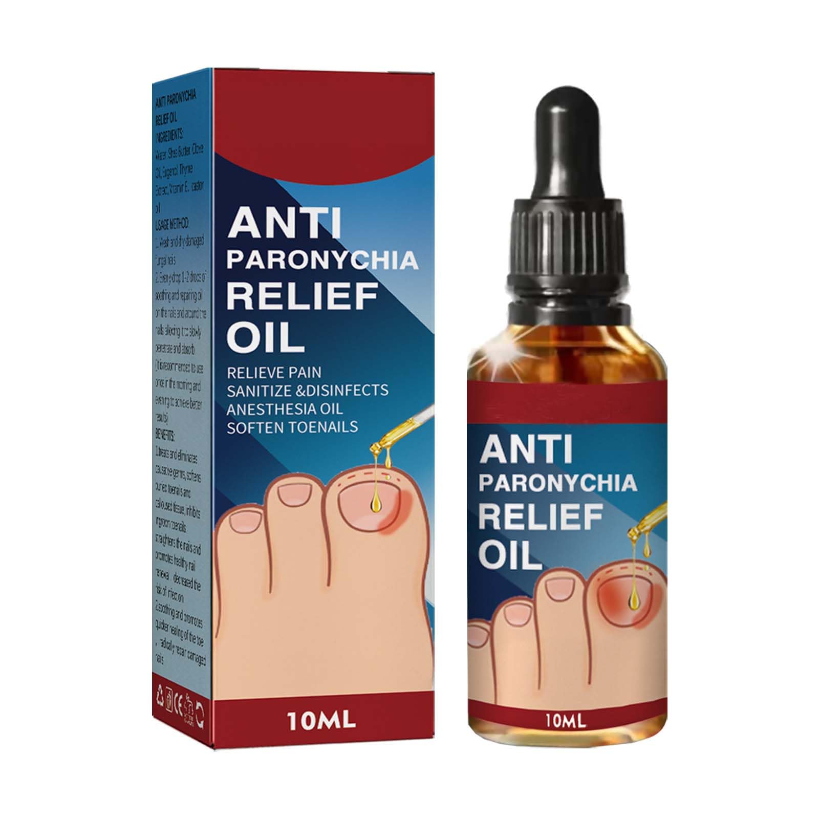 3PCS German Toenailplus Anti Paronychia Relief Oil, Ingrowth Toenail Correction Treatment Oil, Ingrown Toenail Drops, Ingrown Nail Liquid, Nail Softener Oil for Fingernail Repair 10ML