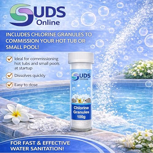 Suds Online Swimming Pool Starter Kit 500G- Includes Chlorine Tablets, pH+, pH-, Algaecide & Strips including floating dispenser - Image 3