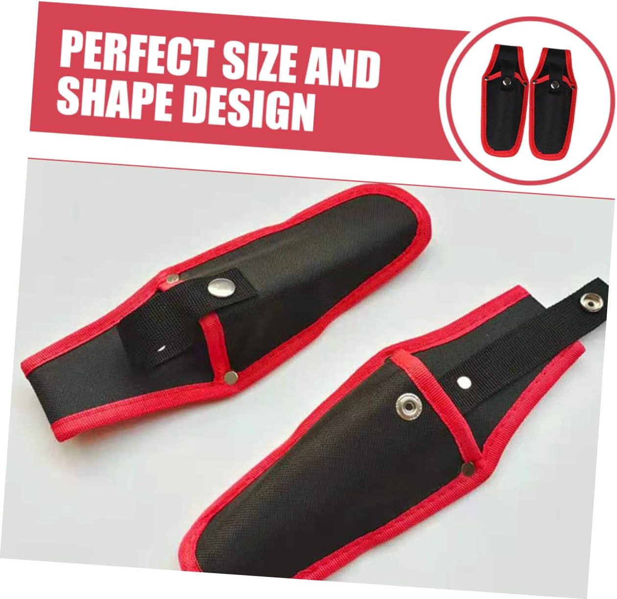2-Pack Canvas Pruner Sheaths Garden Scissor Covers with Belt Loop Durable Hand Pruner Holder for Gardening and Landscaping Tools